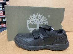 (NO VAT) 4 X BRAND NEW CHILDRENS TIMBERLAND WOODMAN PARK BLACK TRAINERS SIZE J5