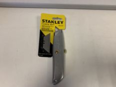 8 x NEW PACKAGED STANLEY CLASSIC 99 KNIFE WITH 3 BLADES (18+ ONLY - ID REQUIRED)