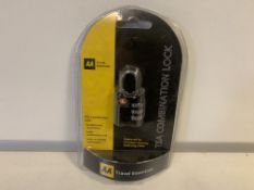 40 x NEW PACKAGED AA TSA COMBINATION PADLOCKS