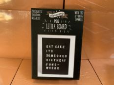 8 X BRAND NEW A5 SIGNOGRAPHY PEG LETTER BOARDS