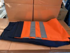 8 X BRAND NEW HIGH VIZ WORK TROUSERS SIZE 38R