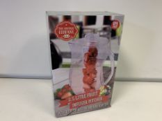 16 X BRAND NEW THE VINTAGE COMPANY 2.5 LITRE FRUIT INFUSER PITCHERS