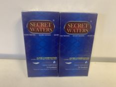 60 X BRAND NEW PACKS OF 12 SECRET WATERS SUPER COMBINATION MIXED EXPERIENCES CONDOMS