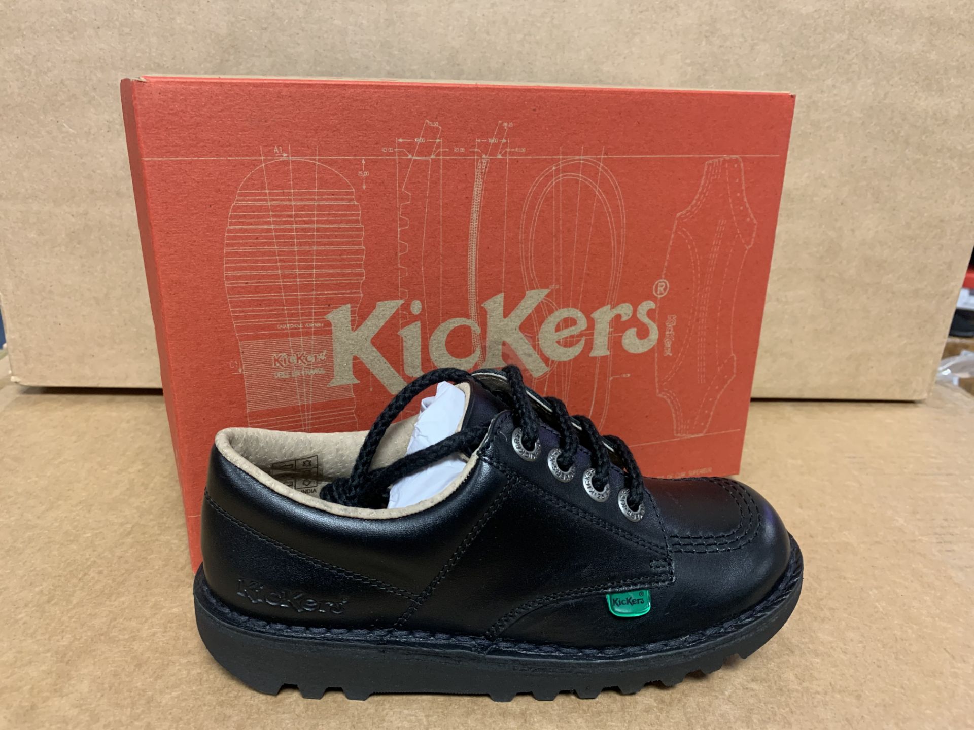 (NO VAT) 5 X BRAND NEW KICKERS KICK LO J CORE SHOES SIZE J1