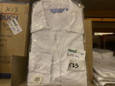 25 X BRAND NEW WHITE ELEGANCE SHIRTS IN VARIOUS SIZES