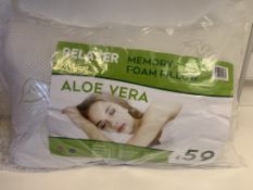 3 x NEW SEALED RELAZER CLASSIC LUXURY MEMORY FOAM PILLOWS. PRICE MARKED AT £59 EACH