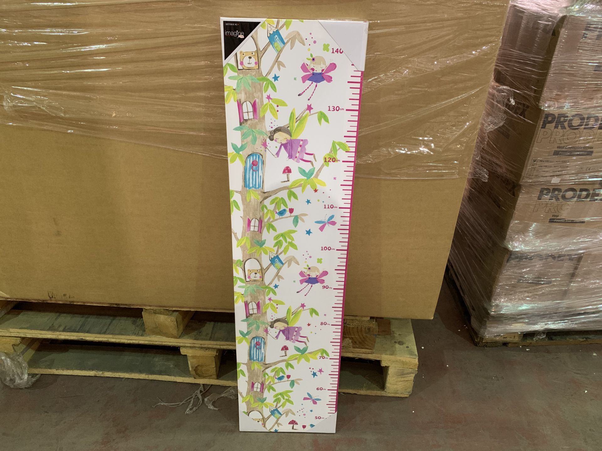 30 X BRAND NEW BOXED WOODLAND FAIRIES HEIGHT CHARTS 25 X 100CM