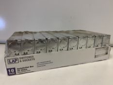 120 X BRAND NEW GALAVANISED 25MM METAL BOXES