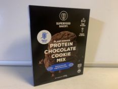60 X BRAND ENW SUPERFOOD BAKERY PLANT POWER PROTEIN CHOCOLATE COOKIE MIX 200G IN 10 BOXES BEST