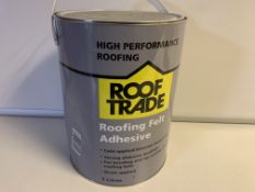 8 X BRAND NEW 5L TUBS OF ROOF TRADE ROOFING FELT ADHESIVE