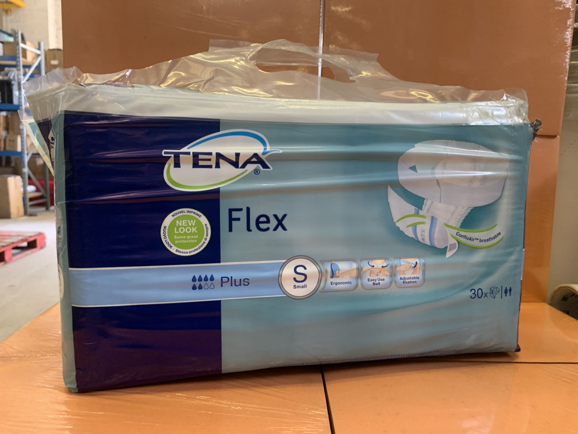 21 X BRAND NEW PACKS OF 30 TENA SLEX SMALL PADS IN 7 BOXES