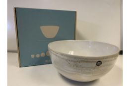 6 X BRAND NEW INDIVIDUALLY RETAIL BOXED DA TERRA COX'S BAZAR SALAD BOWLS RRP £65 EACH (HAND CRAFTED,