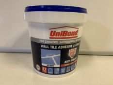 15 X BRAND NEW UNIBOND 1.28KG WALL TILE AND ADHESIVE GROUT