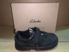 (NO VAT) 4 x NEW BOXED PAIRS OF CLARKS APOLLO STEP T SIZE INFANT 8