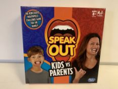 12 X BRAND NEW HASBRO SPEAK OUT KIDS VS PARENTS GAMES