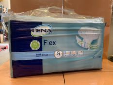 21 X BRAND NEW PACKS OF 30 TENA SLEX SMALL PADS IN 7 BOXES