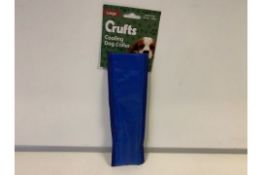 20 x NEW CRUFTS COOLING DOG COLLARS. SIZE LARGE