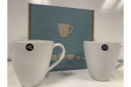 6 X BRAND NEW PACKS OF 4 RETAIL BOXED DA TERRA AMALFI SIRENA MUGS RRP £70 PER PACK (HAND CRAFTED,