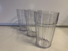 720 X BRAND NEW 0.285LTR CLEAR FLUTED TUMBLERS