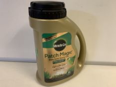 12 X BRAND NEW 750G OF MIRACLE GRO PATCH MAGIC GRASS SEED FEED AND COIR