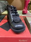 NEW & BOXED KICKERS BLACK SHOE SIZE INFANT 13 (396/28)
