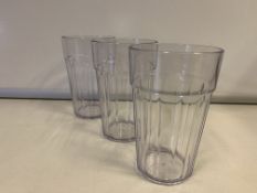 720 X BRAND NEW 0.285LTR CLEAR FLUTED TUMBLERS