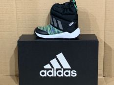 (NO VAT) 2 X NEW BOXED PAIRS OF ADDIDAS SNOW BOOTS SIZE UK INFANT 9