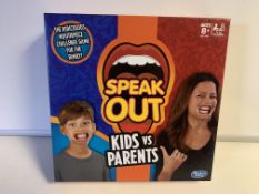 12 X BRAND NEW HASBRO SPEAK OUT KIDS VS PARENTS GAMES