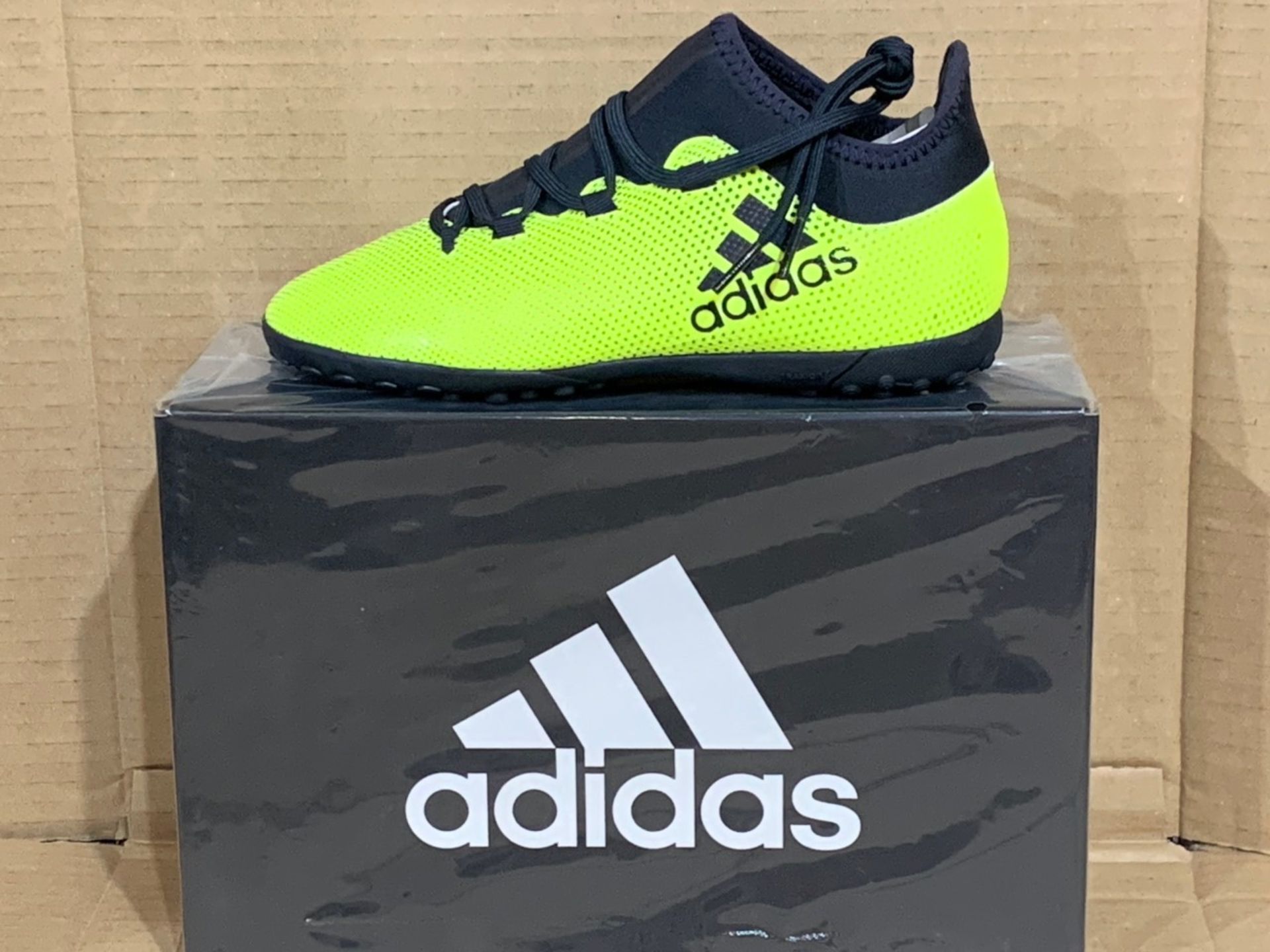 (NO VAT) 3 X NEW BOXED PAIRS OF ADDIDAS TANGOP TRAINERS SIZE UK JUNIOR 3