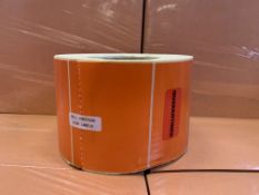 15000 X BRAND NEW ORANGE QUARANTINE LABELS