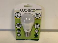 50 X BRAND NEW LUCECO 10W (60W) LED LIGHT BULBS B22 BC NATURAL LIGHT