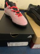 NEW & BOXED ADIDAS XTANGO WHITE AND RED FOOTBALL BOOT SIZE INFANT 13 (328/21)