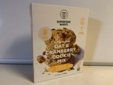 60 X BRAND NEW SUPERFOOD BAKERY GLOW MAKERS OAT AND CRANBERRY COOKIE MIX 280G IN 10 BOXES BEST