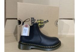 (NO VAT) 2 x NEW BOXED PAIRS OF DR MARTENS AIRWAIR SOFTY T BOOTS. SIZE INFANT 11