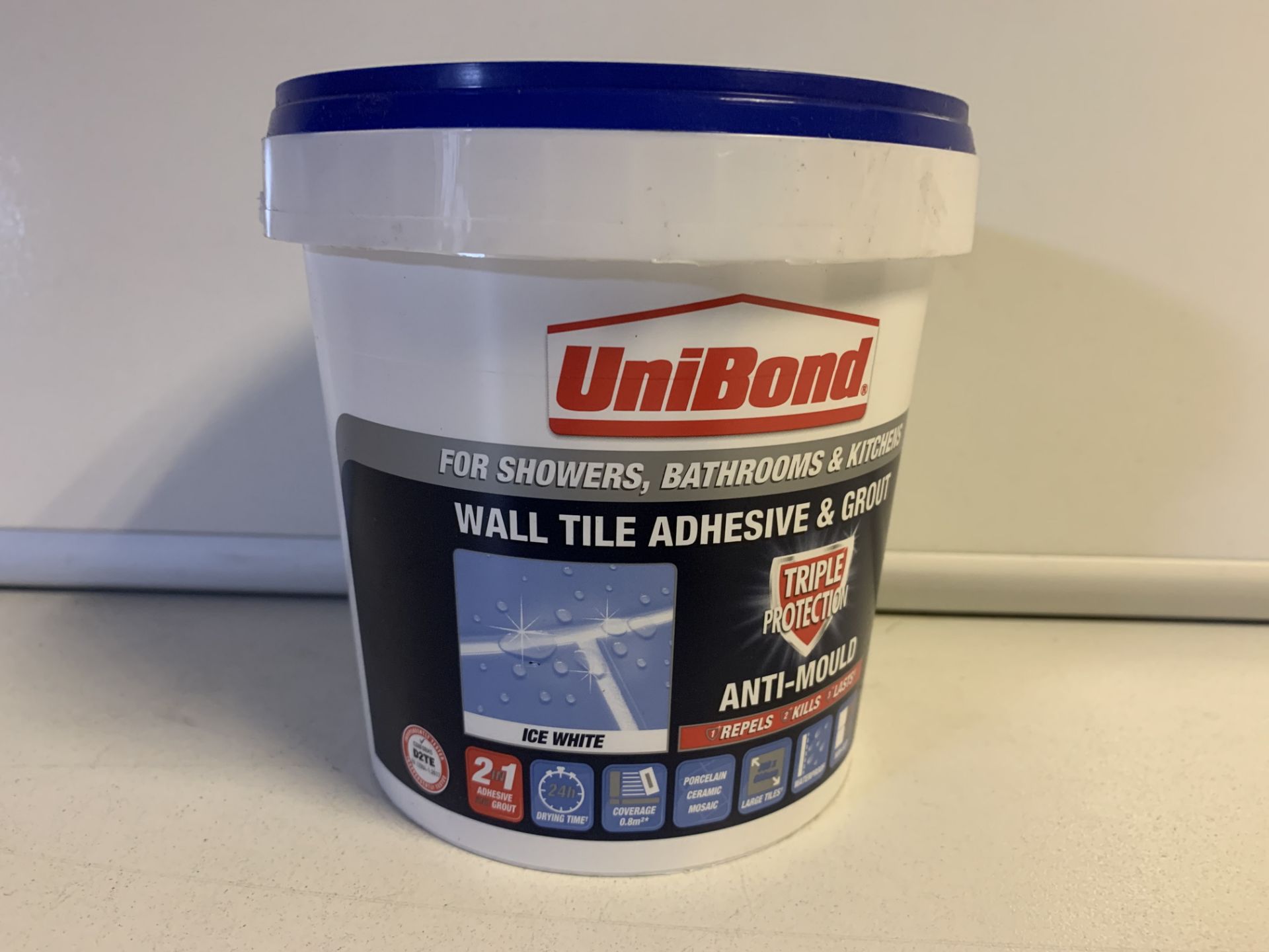 15 X BRAND NEW UNIBOND 1.28KG WALL TILE AND ADHESIVE GROUT