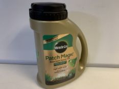 12 X BRAND NEW 750G OF MIRACLE GRO PATCH MAGIC GRASS SEED FEED AND COIR