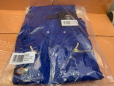 7 X BRAND NEW DICKIES JUNIOR COVERALL WITH FRONT ZIP ROYAL BLUE SIZE UK26
