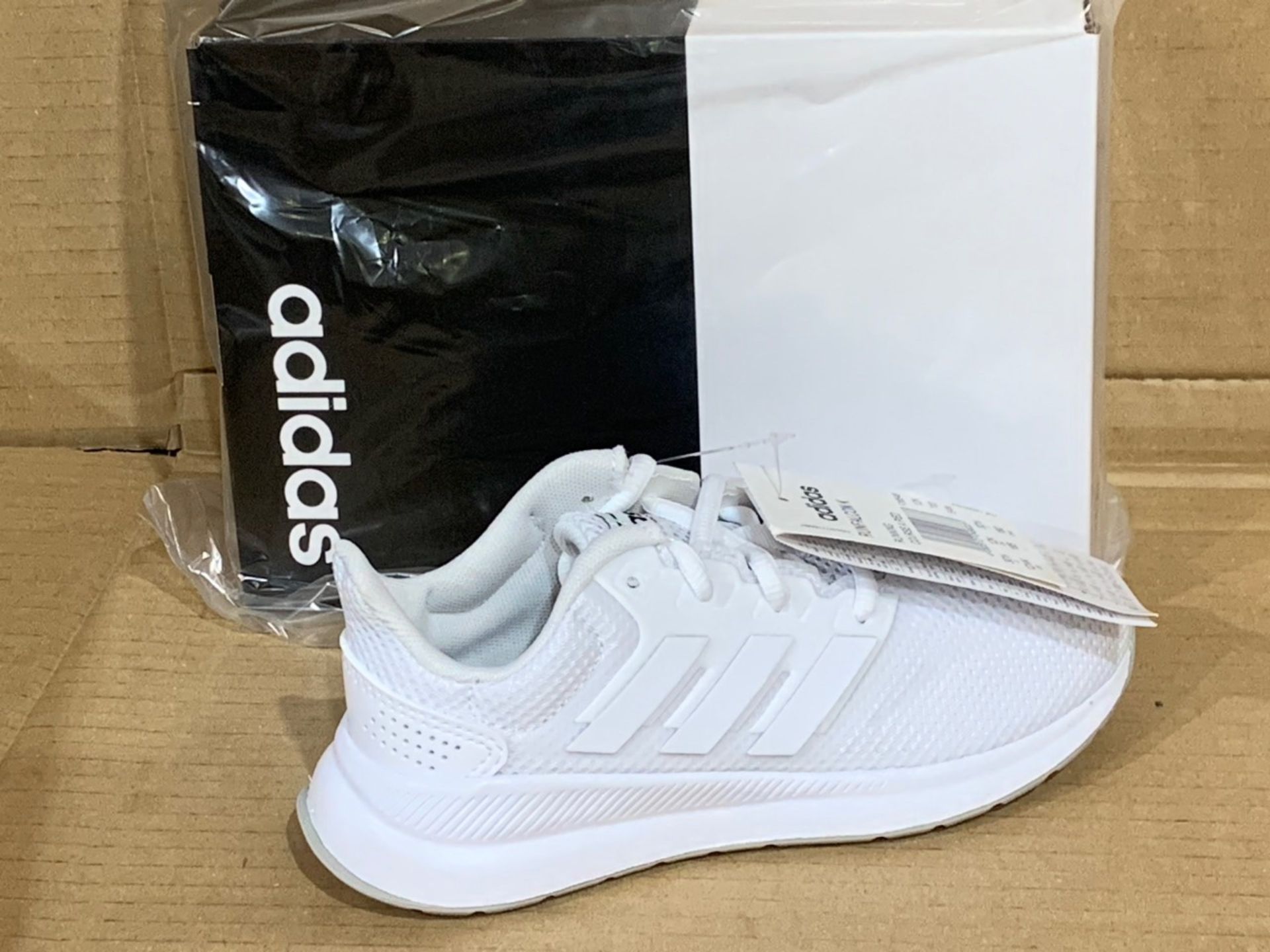 (NO VAT) 3 X NEW BOXED PAIRS OF ADDIDAS TRAINERS SIZE UK INFANT 12
