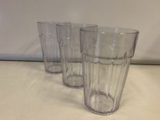 720 X BRAND NEW 0.285LTR CLEAR FLUTED TUMBLERS