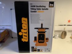 BRAND NEW BOXED TRITON 350W OSCILLATING TILTING TABLE SPINDLE SANDER