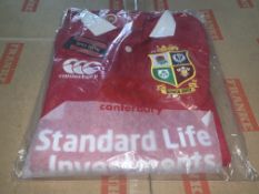 (NO VAT) 6 x NEW SEALED CANTERBURY - NEW ZEALAND OFFICIAL POLO SHIRTS. SIZE 12 YEARS