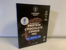 60 X BRAND ENW SUPERFOOD BAKERY PLANT POWER PROTEIN CHOCOLATE COOKIE MIX 200G IN 10 BOXES BEST