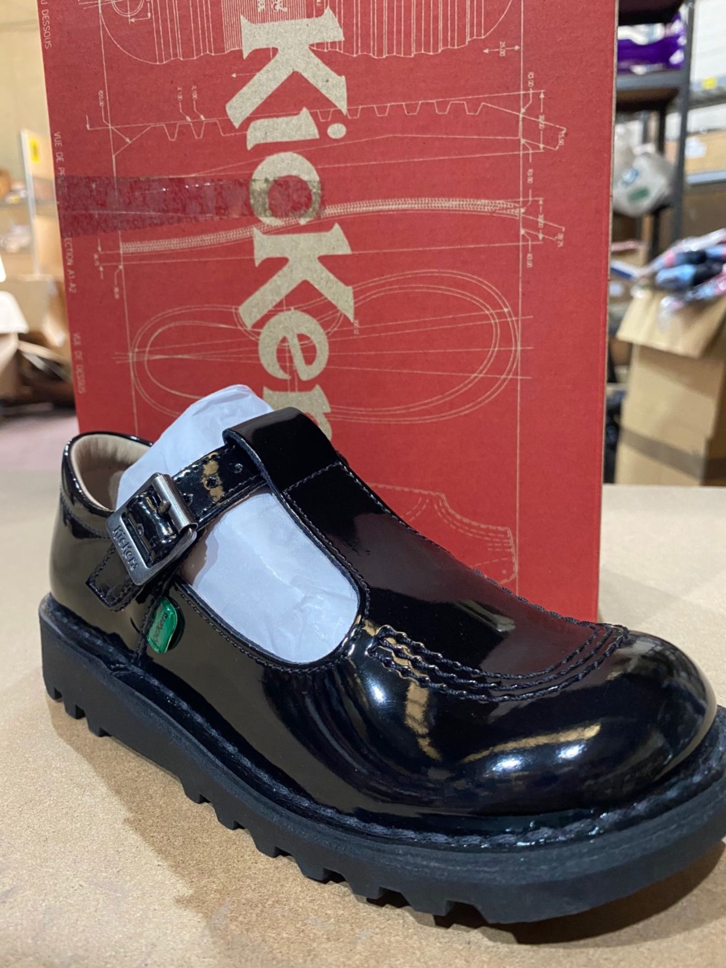 (NO VAT) 2 X NEW BOXED PAIRS OF KICKERS SHOES SIZE UK INFANT 13