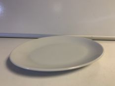 16 X BRAND NEW PACKS OF 6 PORCELITE 24CM OVAL PLATES IN 4 BOXES
