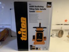 BRAND NEW BOXED TRITON 350W OSCILLATING TILTING TABLE SPINDLE SANDER