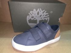 (NO VAT) 3 x NEW BOXED PAIRS OF TIMBERLAND NEWPORT BAY OXFORD NAVY FULL GRAIN SHOES. SIZE INFANT 10