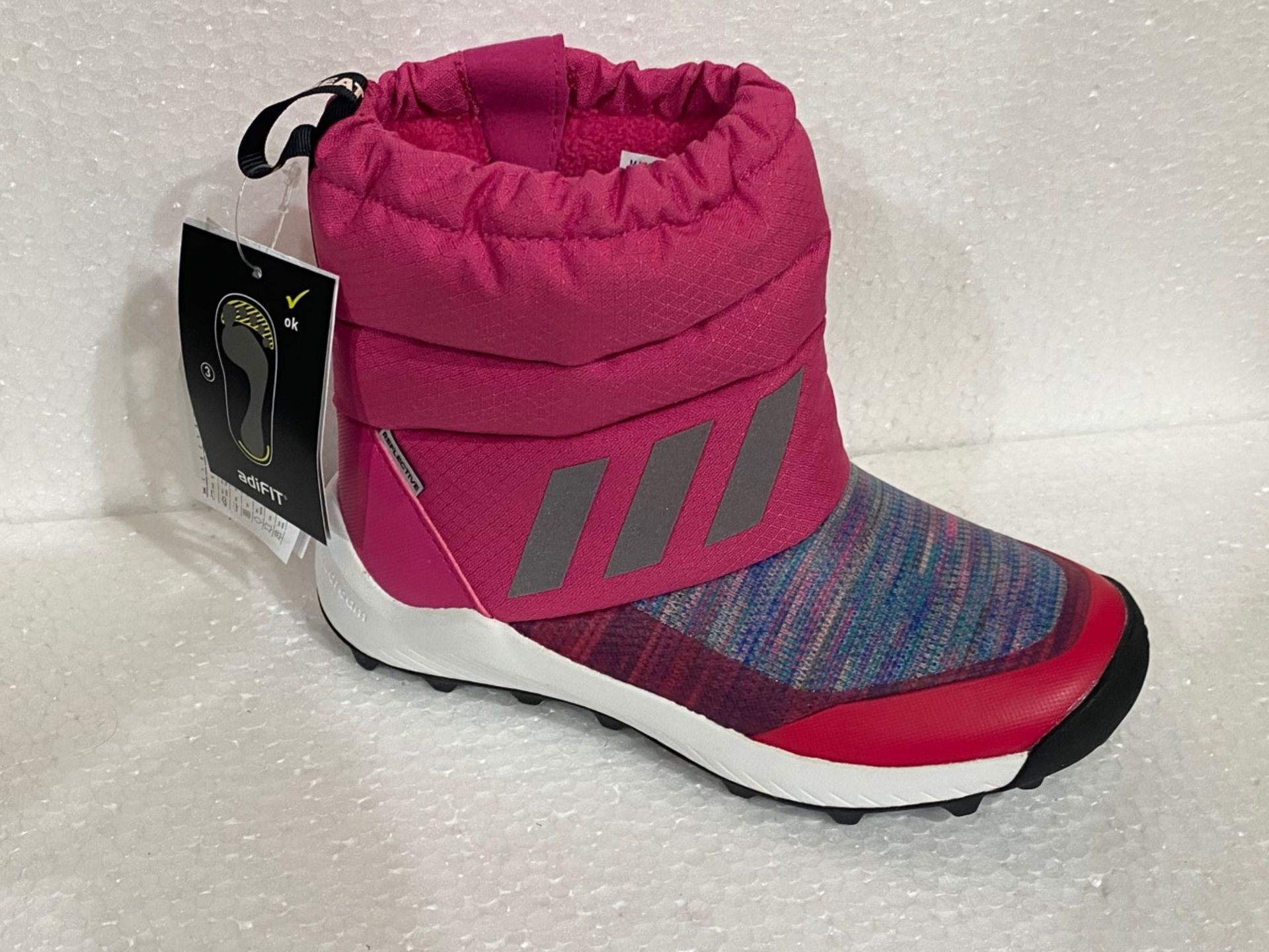 (NO VAT) 3 X NEW BOXED PAIRS OF ADDIDAS RAPID SNOW BOOT SIZE UK INFANT 13 - Image 2 of 2