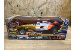 24 X BRAND NEW BOXED 26CM LIGHT UP AND SOUND FRICTION RACER TOY CARS