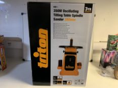 BRAND NEW BOXED TRITON 350W OSCILLATING TILTING TABLE SPINDLE SANDER