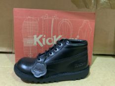 (NO VAT) 3 X BRAND NEW KICKERS KICK HI J CORE SHOES SIZE J1